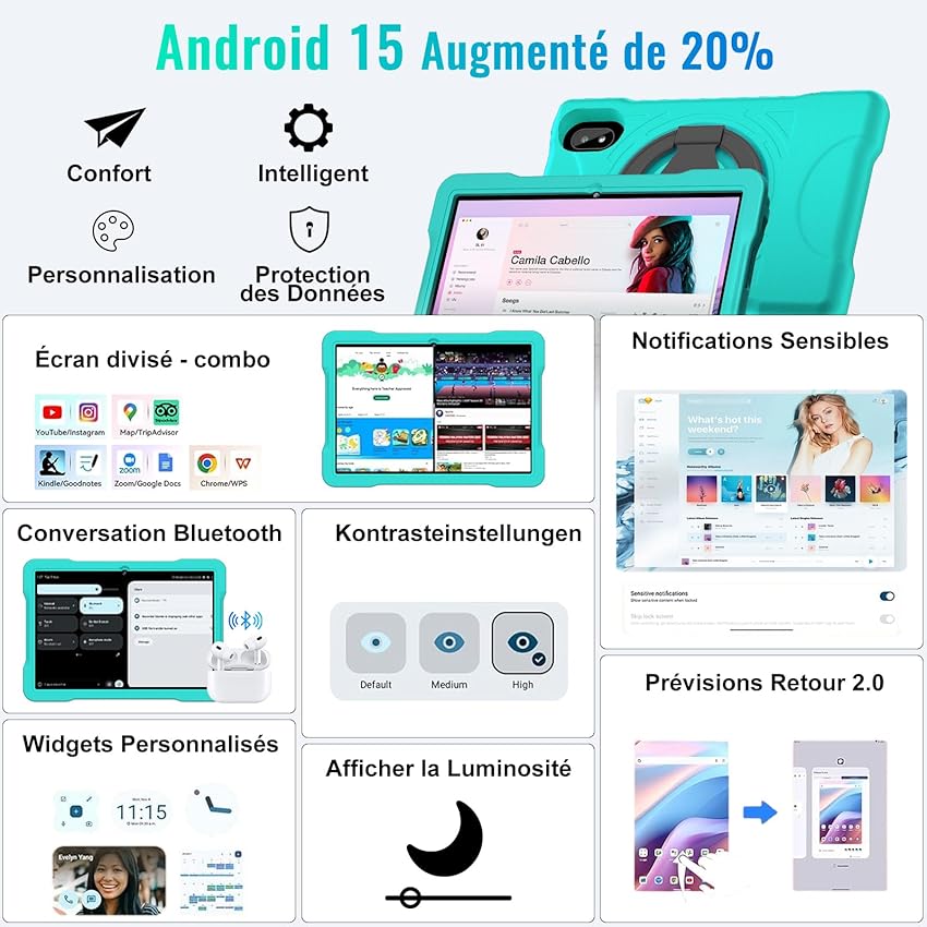Detalle 2 de Tablette Android 15 10 pouces avec 2 To