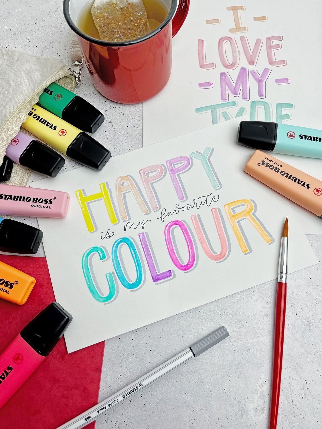 Thumbnail 6 de STABILO BOSS ORIGINAL ARTY - Surligneur Set de bureau x 23 surligneurs Pastel et fluo (Gamme ARTY) – STABILO