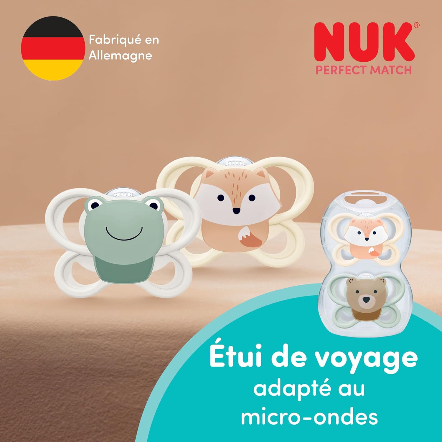 Thumbnail 6 de NUK Perfect Match Air Day & Night Tétines 0-6 mois – Lot de 4, phosphorescentes et orthodontiques