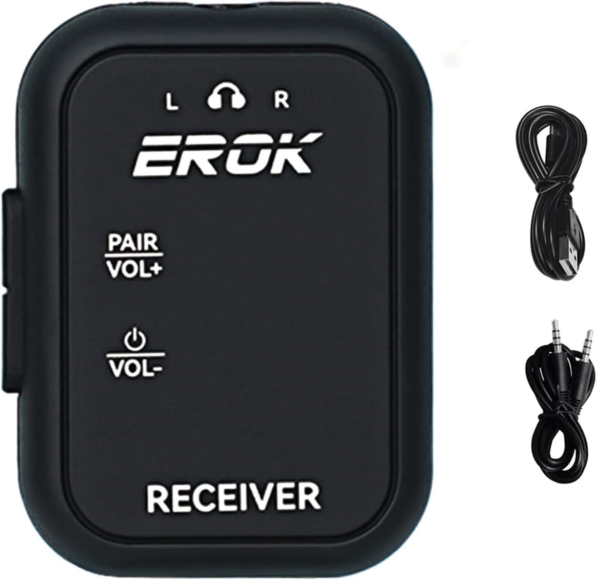 Detalle de EROK WP-12 Wireless In-Ear Monitor Receiver, 2.4GHz, 24-bit/48 kHz