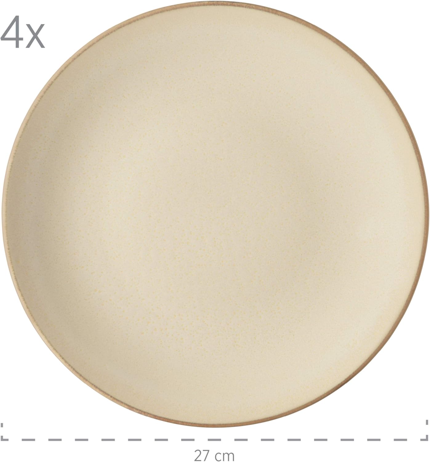 Detalle de MÄSER 931736 – 16-elementowy zestaw naczyń dla 4 osób, ceramika