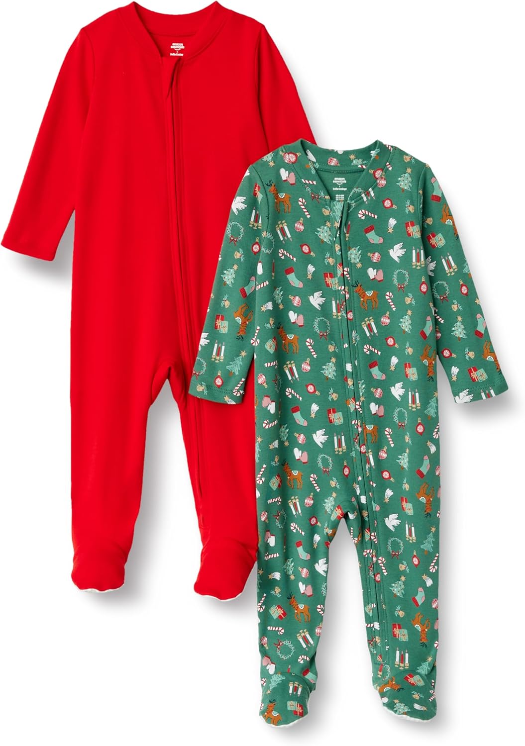Thumbnail 6 de Amazon Essentials x Sofia Grainge pigiama intero in cotone con calze (confezione da 2) unisex