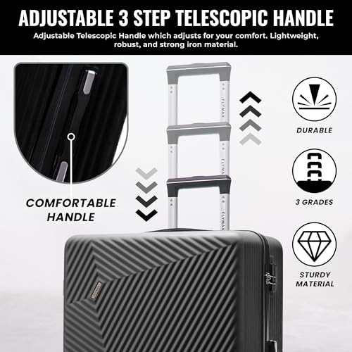 Thumbnail 6 de FLYMAX Medium Suitcase 67 Litre, 4 Wheel Lightweight ABS Travel Case