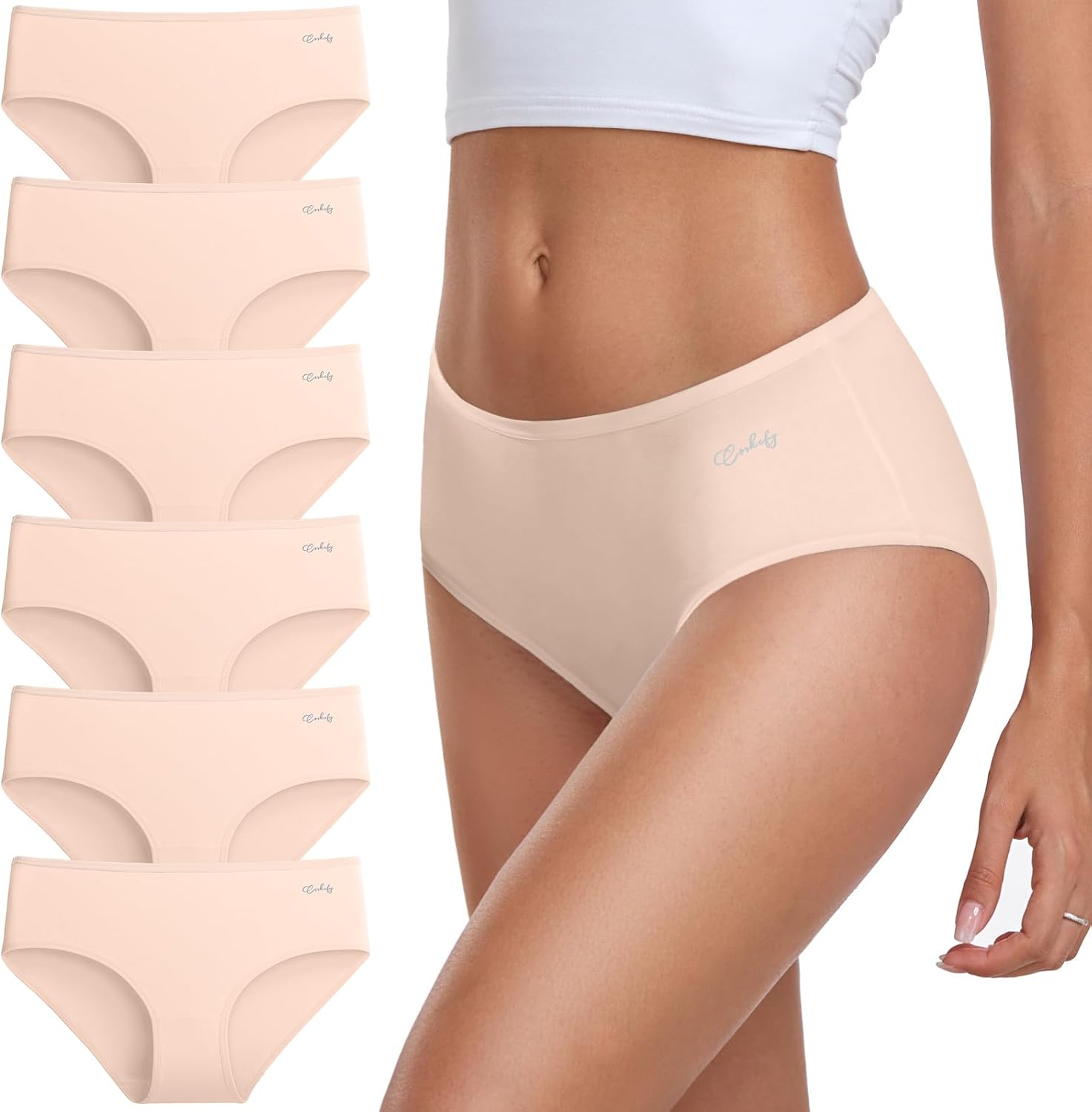 Detalle de coskefy Unterhosen Damen 6er Pack Baumwolle Slips