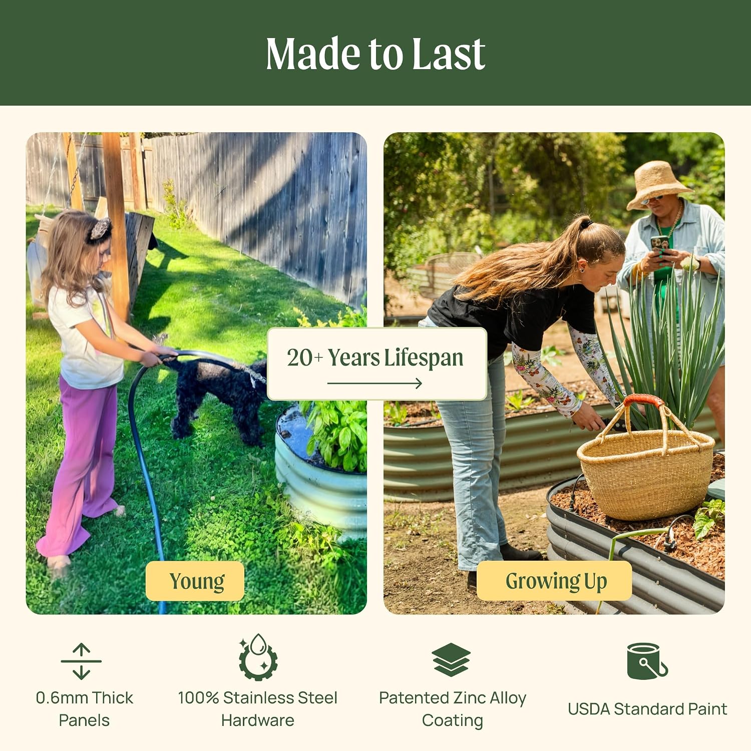 Thumbnail 5 de Vego garden Raised Garden Bed 17" Tall
