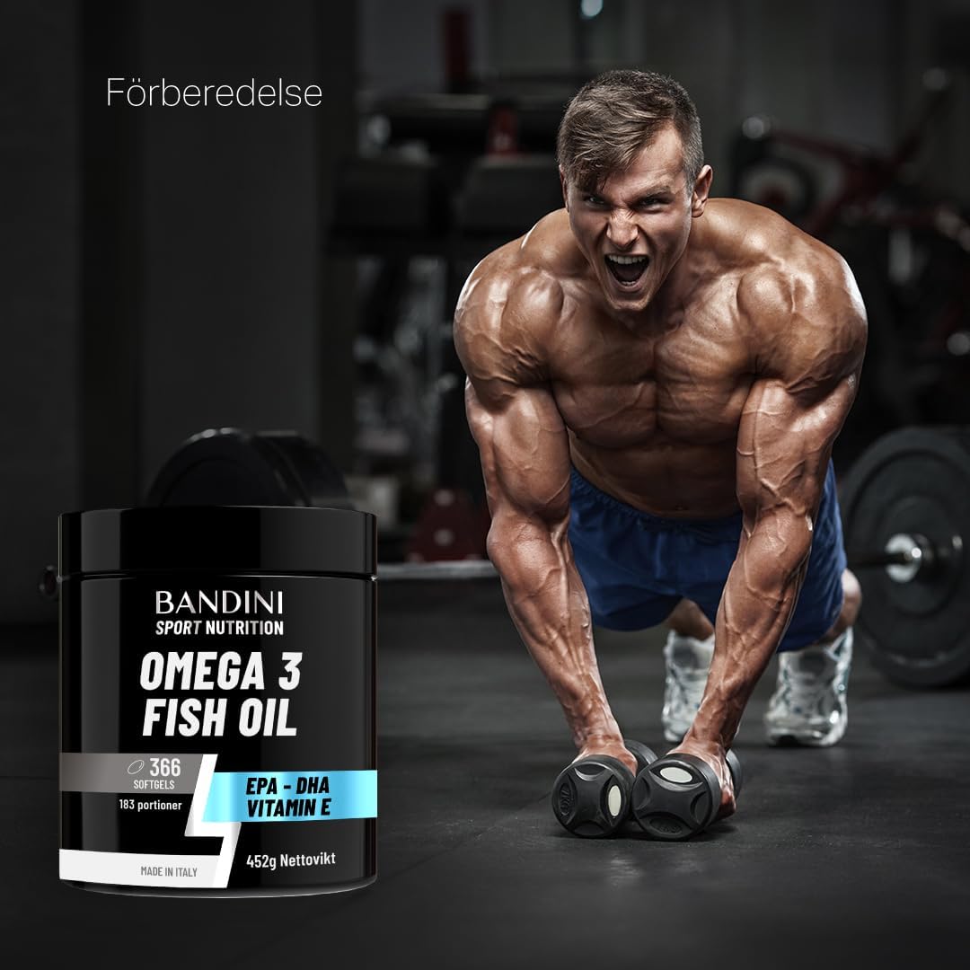 Thumbnail 6 de BANDINI Omega 3 fiskolja, 366 mjuka kapslar med EPA och DHA