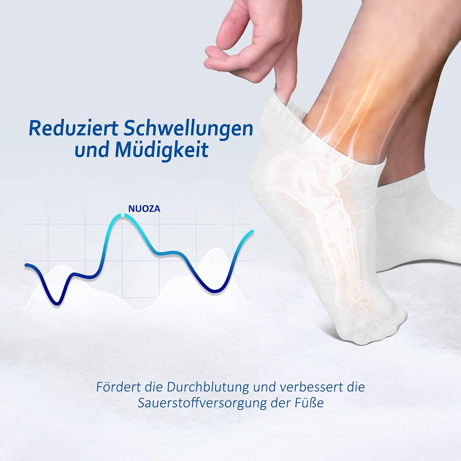 Thumbnail 4 de NUOZA lot de 10 paires de chaussettes courtes unisex sport (coton) certifiées OEKO-TEX