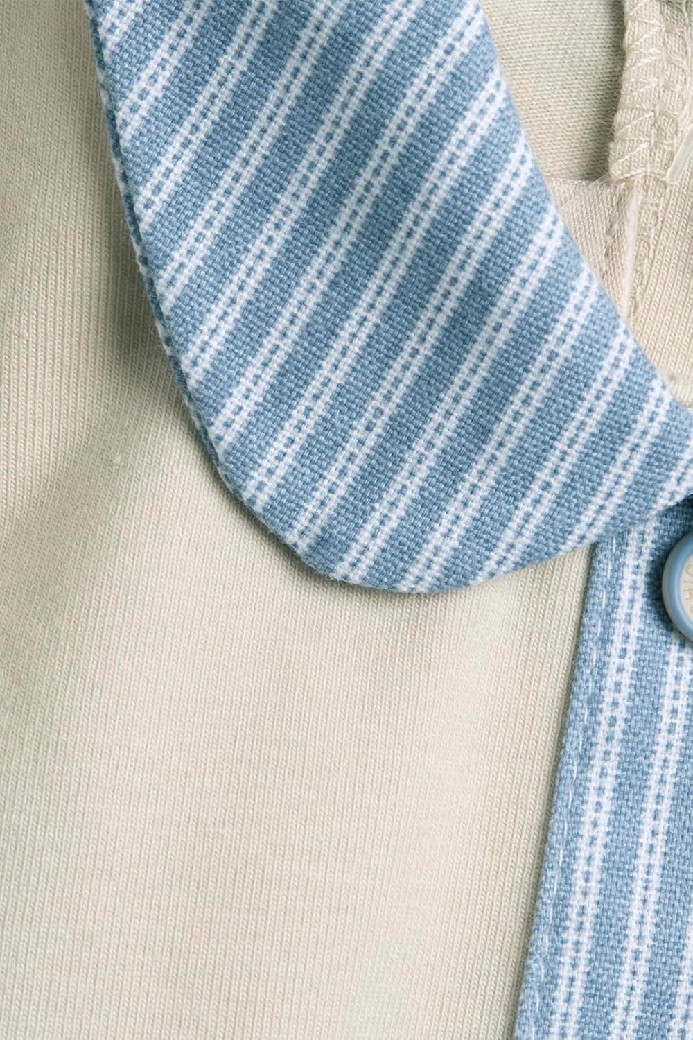 Detalle de Chicco Tutina in Cotone con Apertura sulla Schiena, 0–24 mesi, Pacco da 1