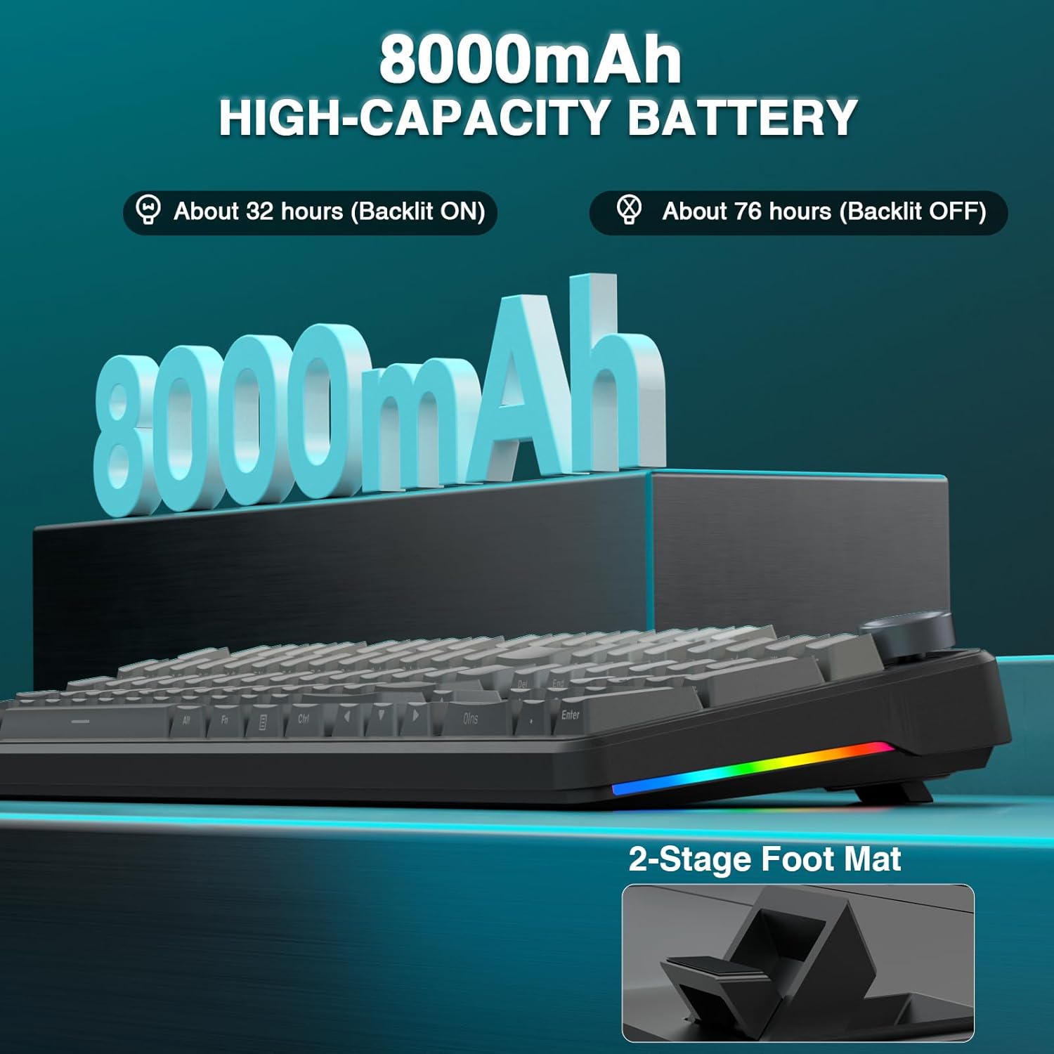 Thumbnail 5 de AULA F108 PRO wireless mechanical 8000mAh ⌨
