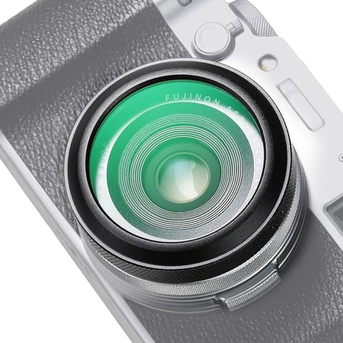 Detalle de Haoge Kamera Objektivschutz HD Filter für Fujifilm X100V / X100VI – wasserdichter UV/MC-Filter mit integriertem Adapterring