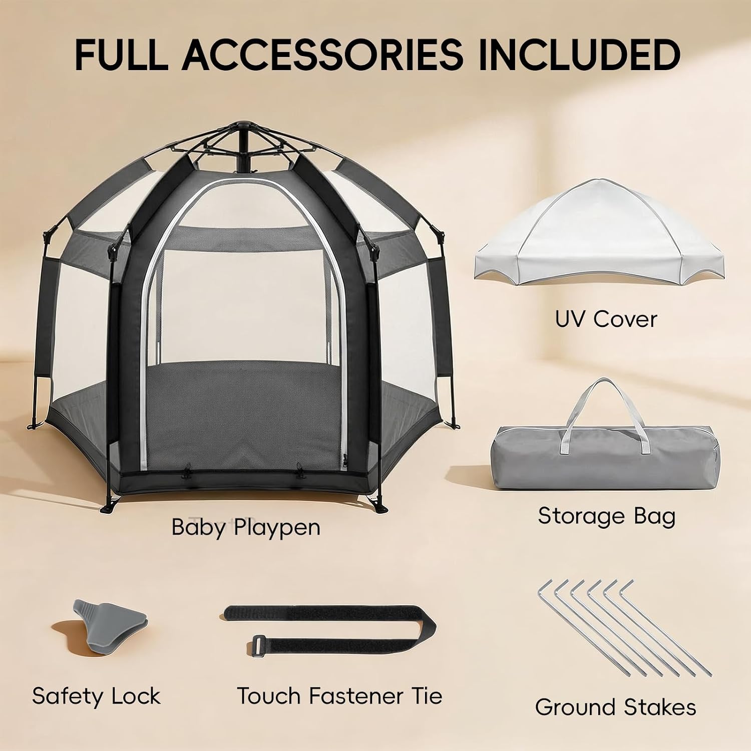 Thumbnail 6 de Palopalo Baby Beach Tent with UPF 50+ Canopy