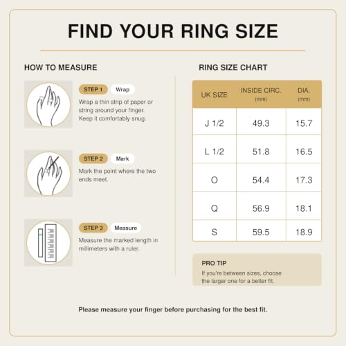 Detalle de FANCIME 0.42ct Lab Grown Diamond Eternity Band Ring, Size L 1/2