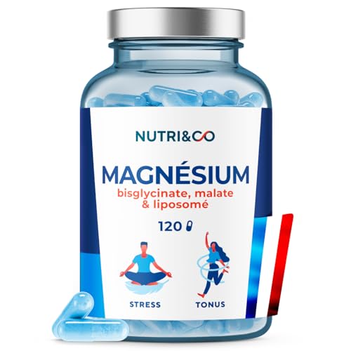 Detalle de NUTRI & CO Magnésium Bisglycinate Malate & Liposome vitamine B6 — 120 gélules