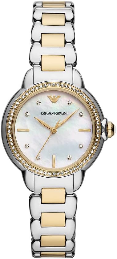 Thumbnail 5 de Emporio Armani Montre pour Femmes 32 mm – Mouvement Quartz à Trois Aiguilles, Acier Inoxydable Argenté
