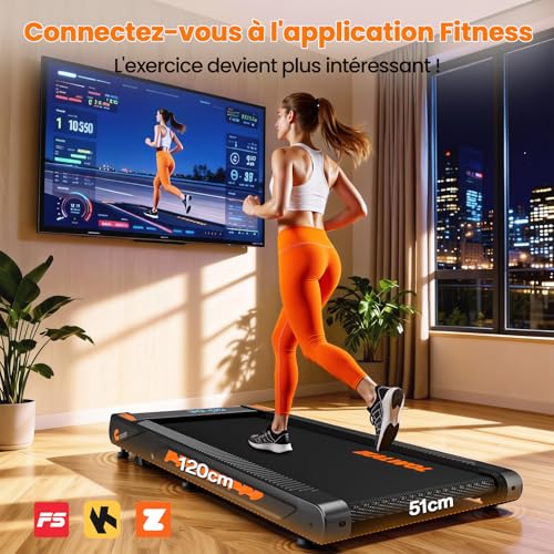 Detalle 2 de KALWOL Tapis de Course 6 en 1 avec Inclinaison 10% et Enceinte Bluetooth – 160 kg – 2,75 CV – 1 à 10 km/h