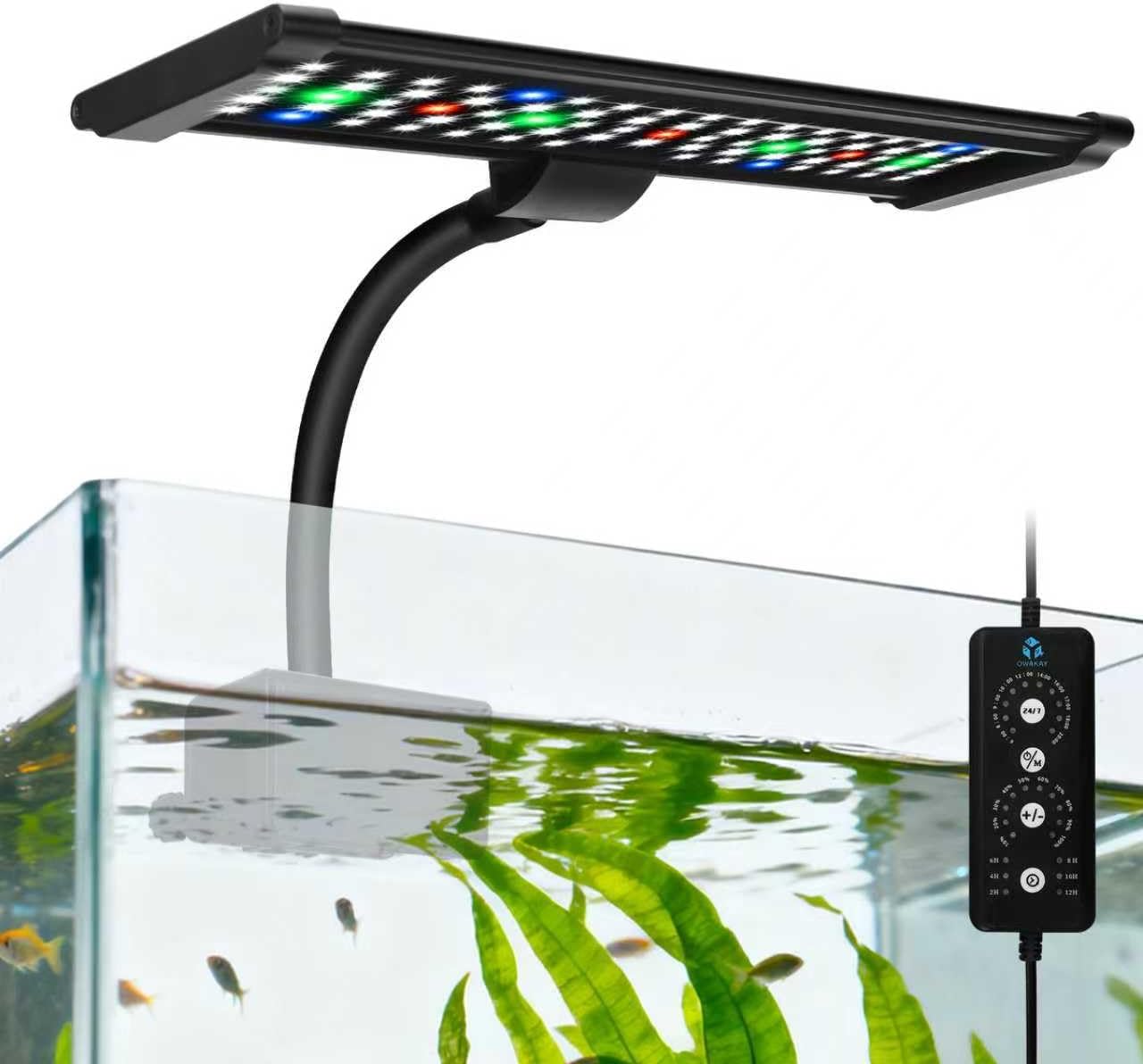 Aquarium LED Fish Tank Light 18W Timer