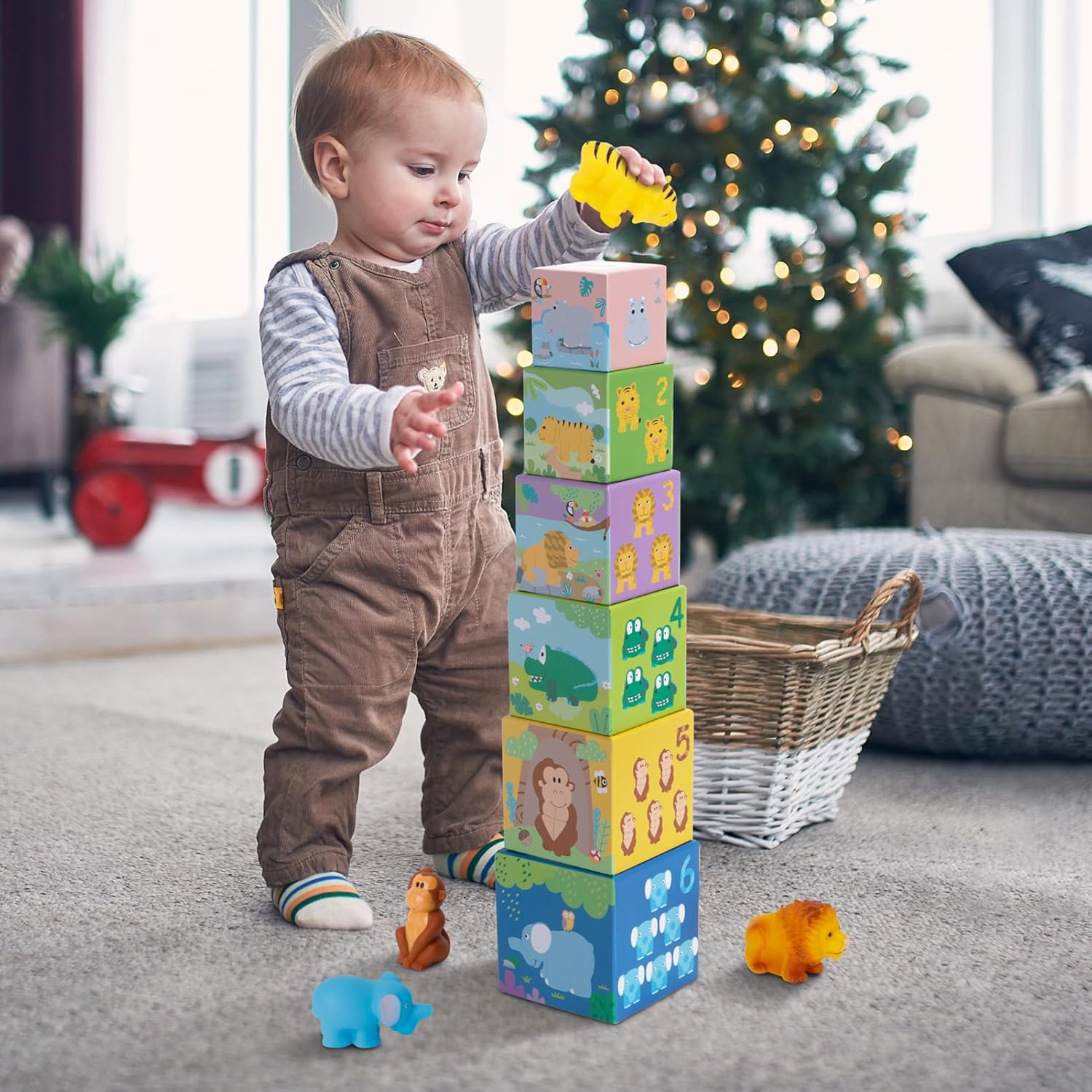 Thumbnail 6 de Sorting and Stacking Toys Blocks for Toddlers 1-3