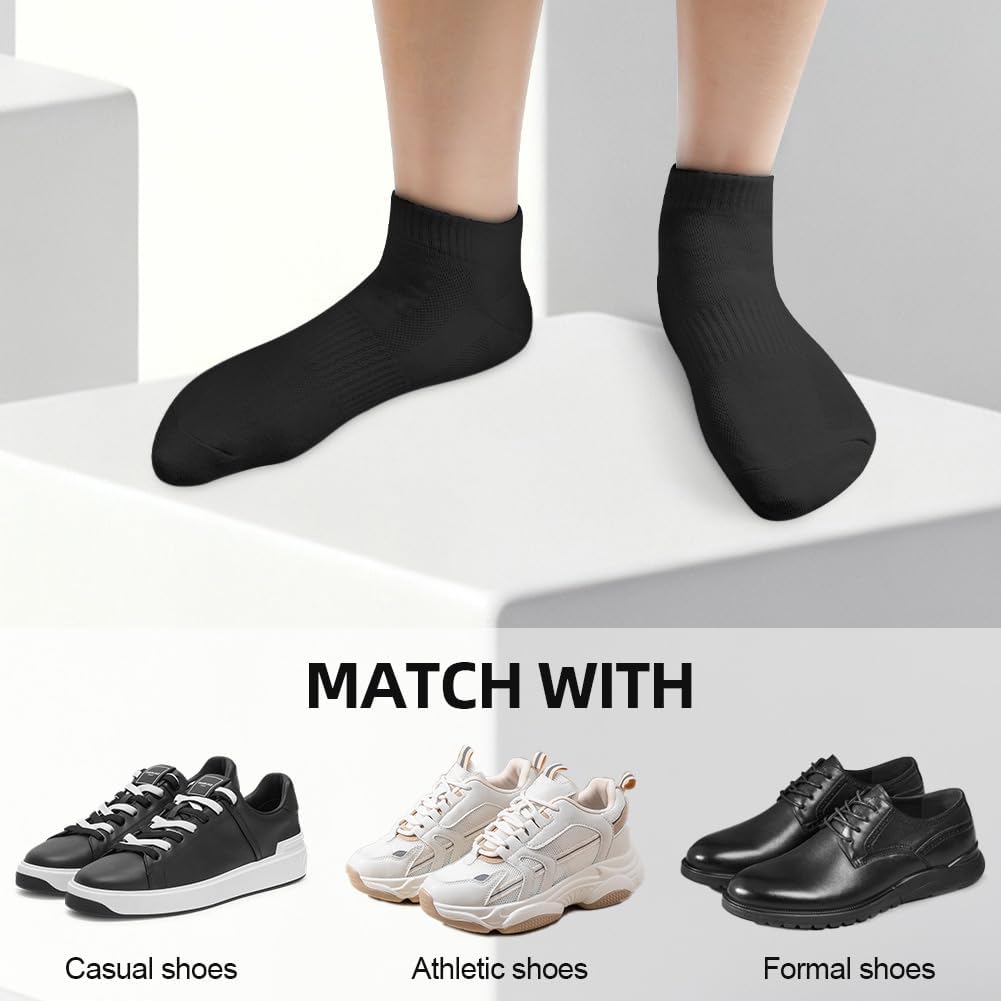 Detalle 2 de Vicloon Trainer Socks for Men and Women – 8 Pairs Ankle Cotton Sports Socks