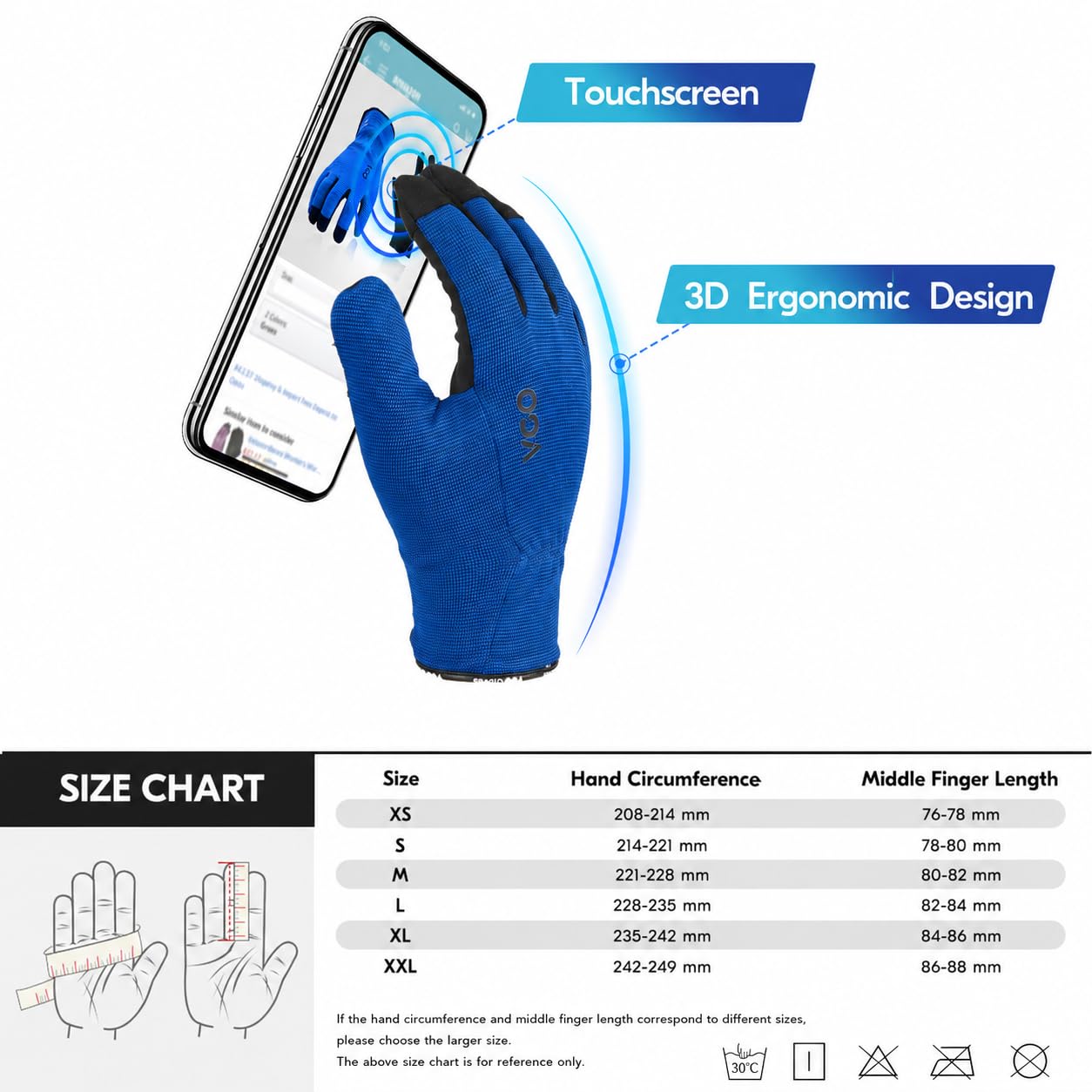 Thumbnail 3 de Vgo... 5Pairs Touchscreen Work Gloves for Gardening 👷♂️⛳