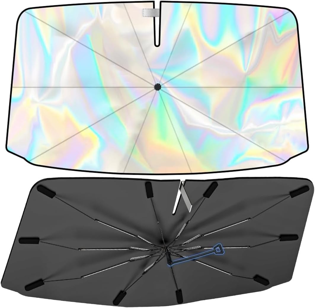 Thumbnail 1 de BIGP Parasole per parabrezza auto 145 x 80 cm con apertura centrale e protezione UV