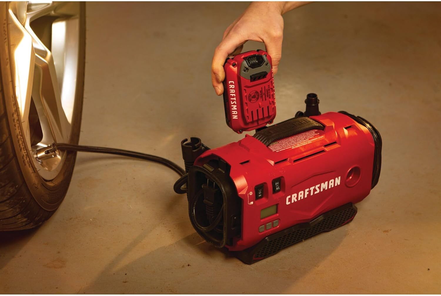 Thumbnail 6 de Craftsman V20 Tire Inflator Portable Air Compressor (CMCE520B) with 3 Power Modes