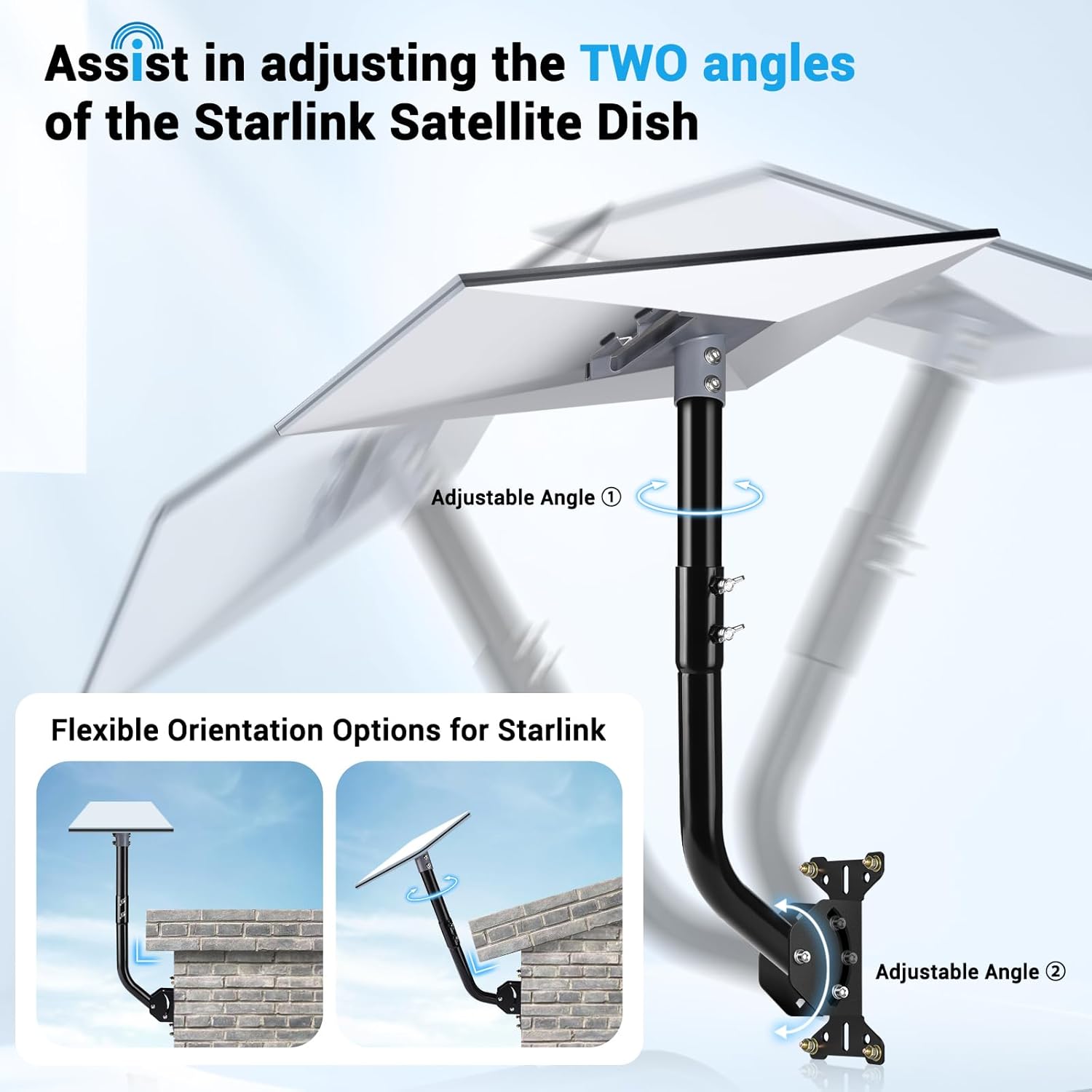 Thumbnail 2 de Gen 3 Starlink Mount: Adjustable Mounting Kit for Starlink Gen 3 and 4/4X