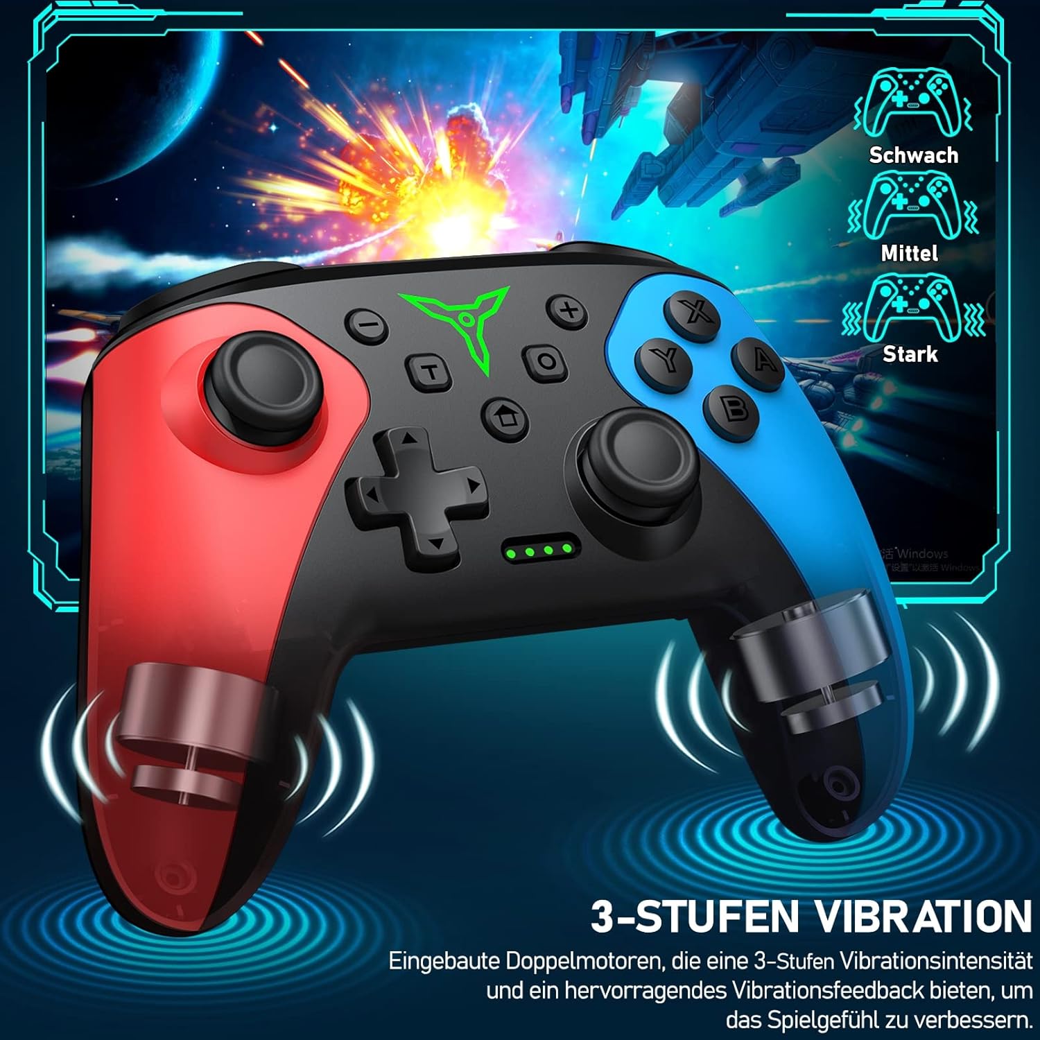 Detalle 2 de HELLCOOL Switch Controller kabellos 15 Std