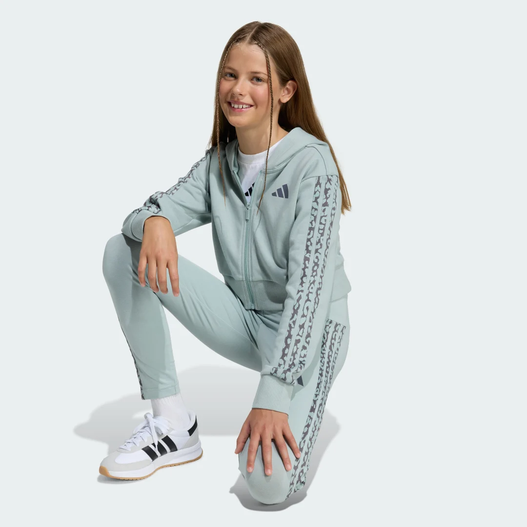 Thumbnail 2 de Chaqueta deportiva con capucha Adidas Seasonals estampado animal - verde