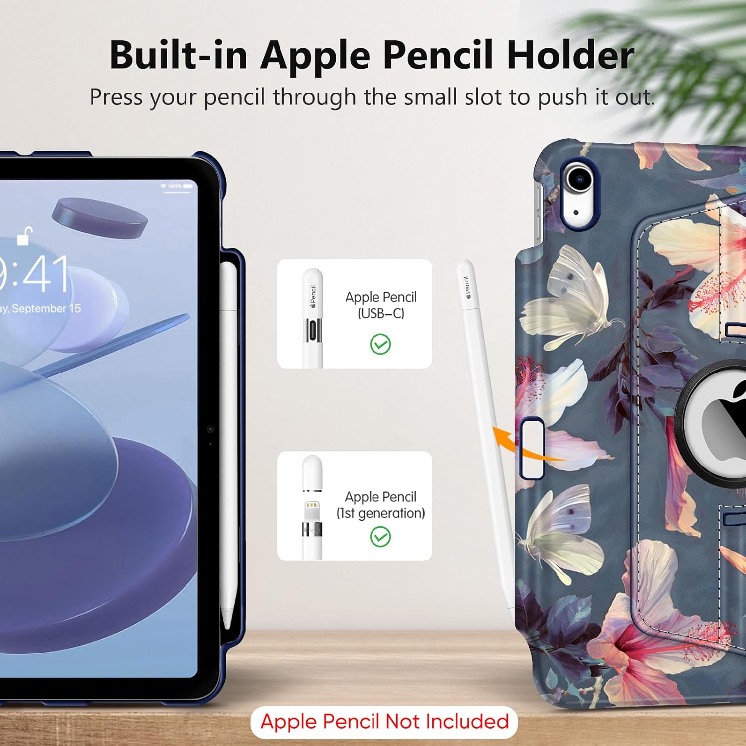 Thumbnail 4 de FINTIE Rotating Case for iPad (A16) 11-inch (2025) & iPad 10th Gen 10.9-inch (2022) with auto wake/sleep and pencil holder