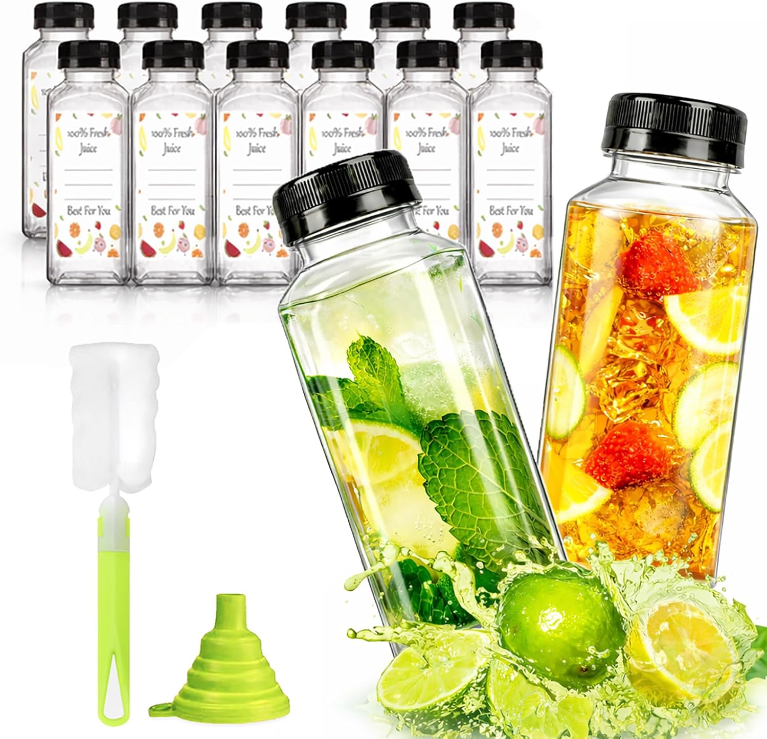 Thumbnail 6 de Ztarraum 8oz/250ml Juice Bottles 12 Pack