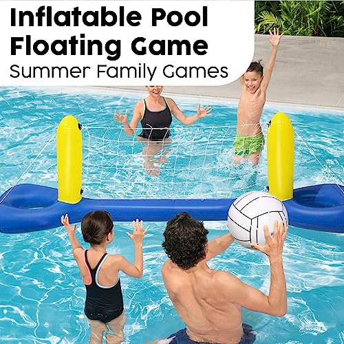 Detalle de Bestway 8' x 25" Volleyball Set para piscina: juego rápido y sencillo
