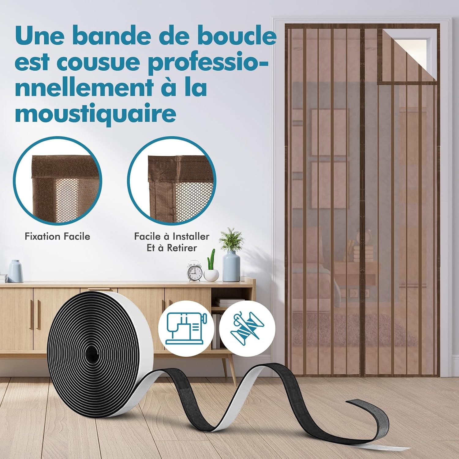 Thumbnail 3 de Sekey 140 x 240 cm Moustiquaire pour porte 🪟
