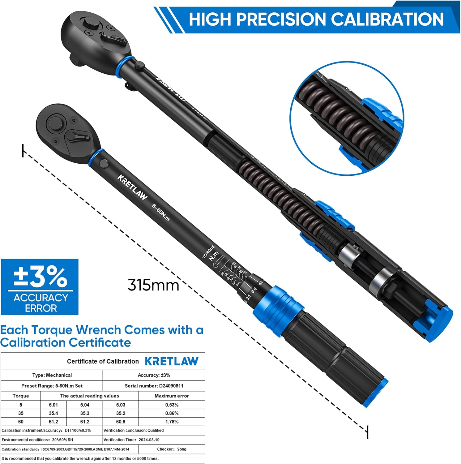 Thumbnail 2 de KRETLAW 3/8" Torque Wrench Set 30PCs