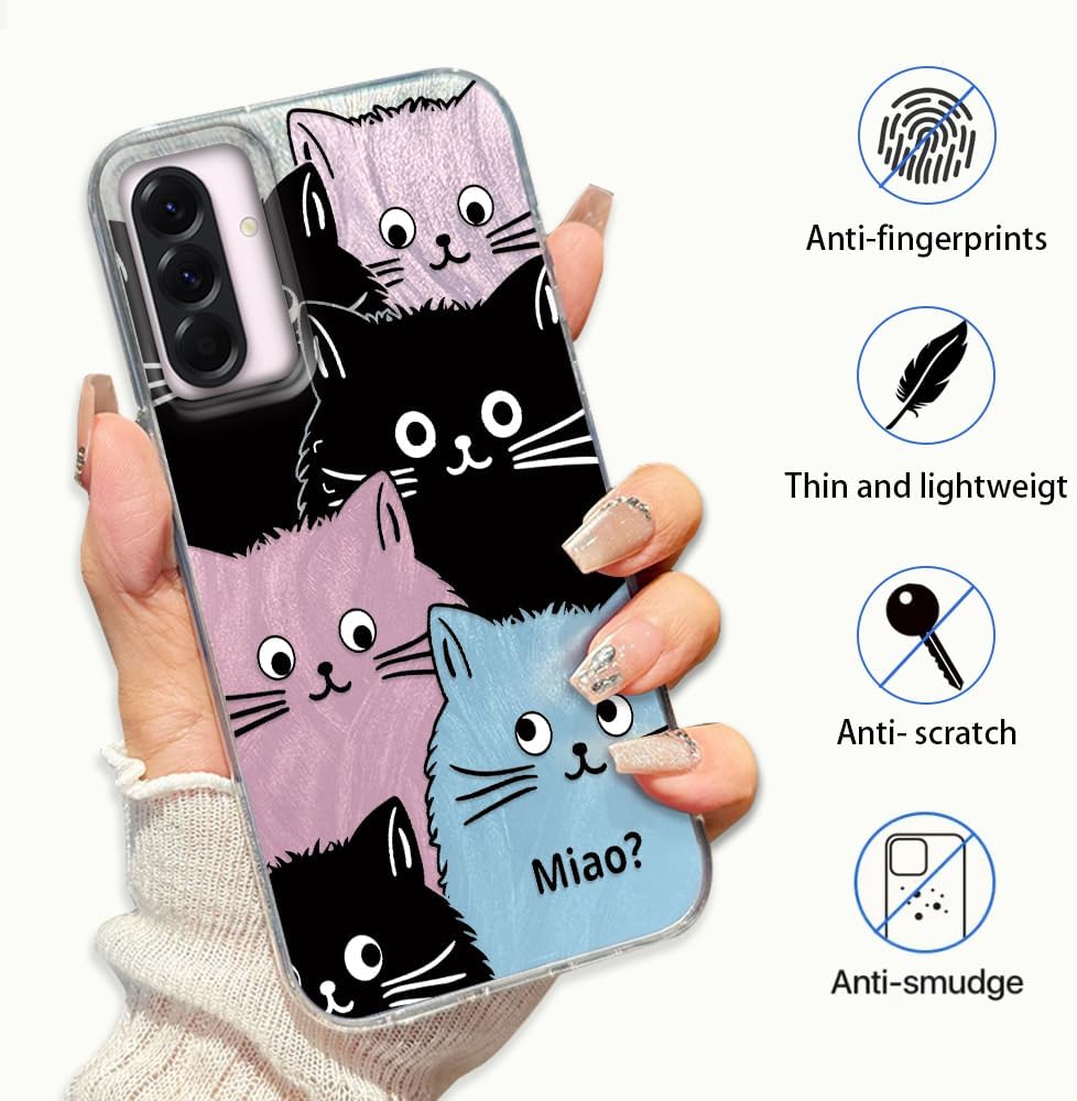 Thumbnail 2 de Tedyhulle Hülle für Samsung Galaxy A26 5G – Niedliche Katzen-Print, Bunt, Dünn & Stoßfest
