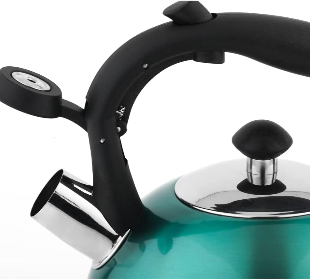 Detalle de Amazon Basics Stainless Steel Kettle, 2.3 litres, Teal
