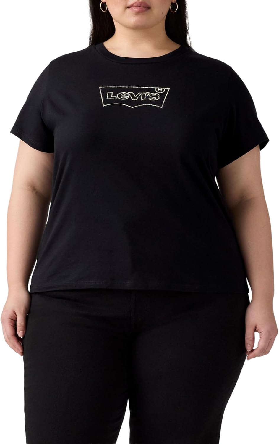 Detalle de Levi's Perfect Tee Benitoite Cloud Dancer STRI T-Shirt Donna