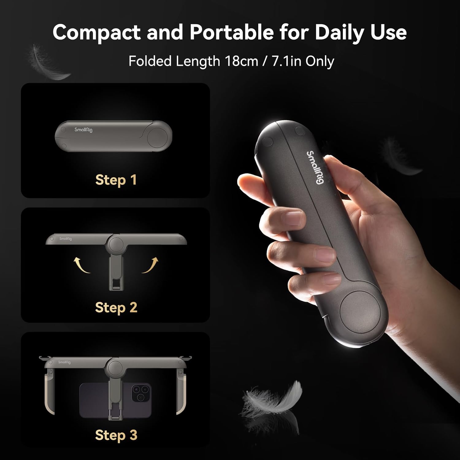 Thumbnail 4 de SMALLRIG Cage de téléphone universelle pliable 4047 pour vlogging, iPhone, Samsung et Android