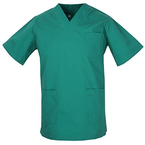 Detalle de MISEMIYA Casaca Unisex Ref.817 (L, Verde) para médico, enfermería y servicios de hostelería