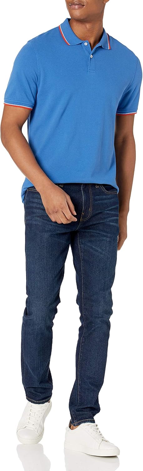 Thumbnail 5 de Amazon Essentials Herren Piqué-Poloshirt aus Baumwolle (schmale Passform)