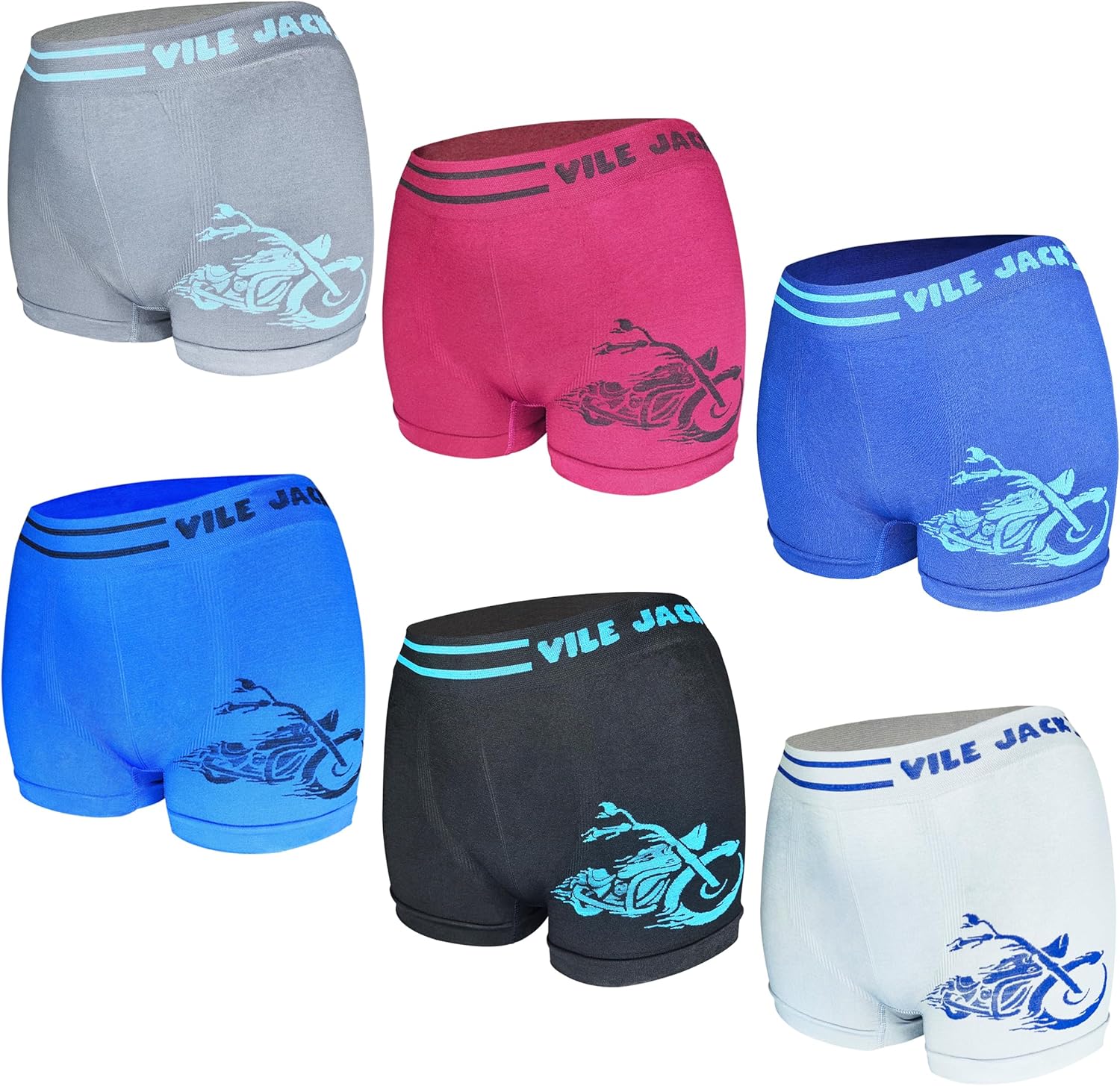 Thumbnail 5 de 6/8/10/12er Pack Jungen Boxershorts MRCC – atmungsaktive Retro-Unterwäsche mit Elasthan