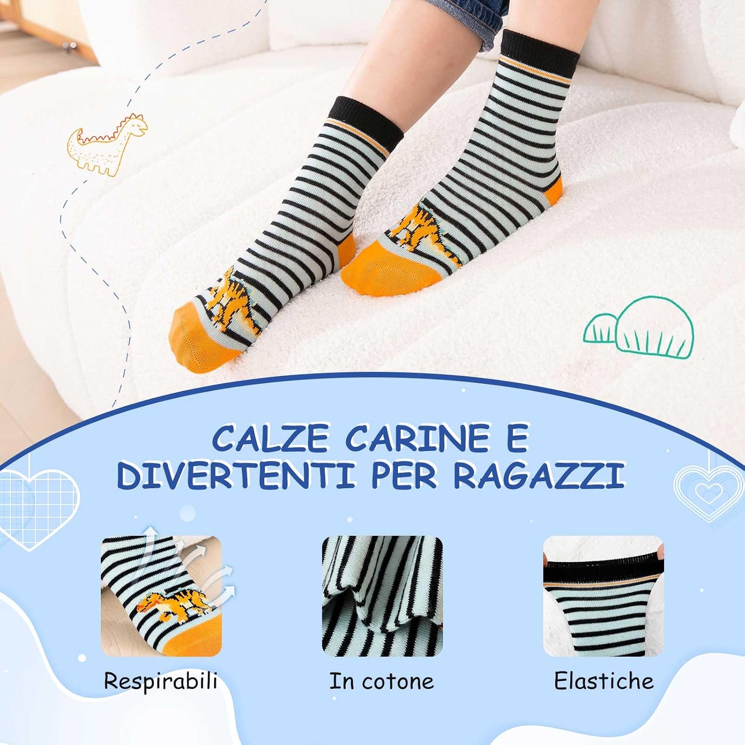 Thumbnail 4 de LOFIR Calzini Divertenti Cotone Bimbo 2-12