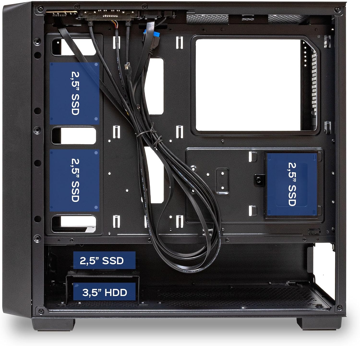 Detalle 2 de UNYKAch REVELAT MADEIRA Black – obudowa Full Tower z drewnianym frontem