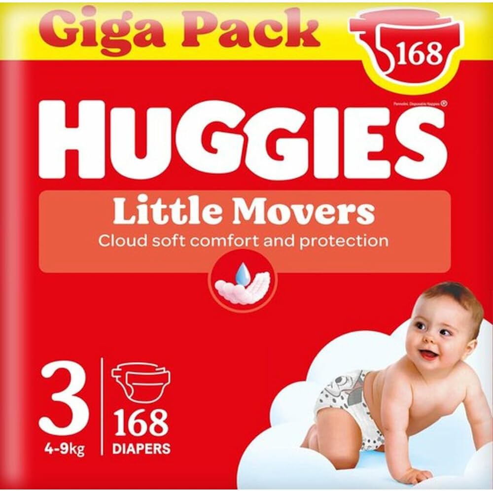 Detalle de HUGGIES Little Movers Couches bébé taille 5 (11–25 kg) – absorption rapide, sans fuite, confort et protection