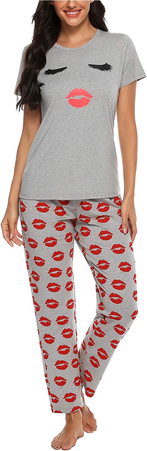 Detalle de EISHOPEER Cotton Pajama Set 2-Piece