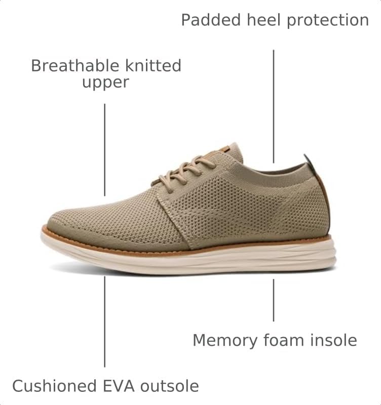 Thumbnail 2 de Bruno Marc KnitFlex Breeze Mesh Sneakers: Lightweight, Breathable Everyday Dress Shoes