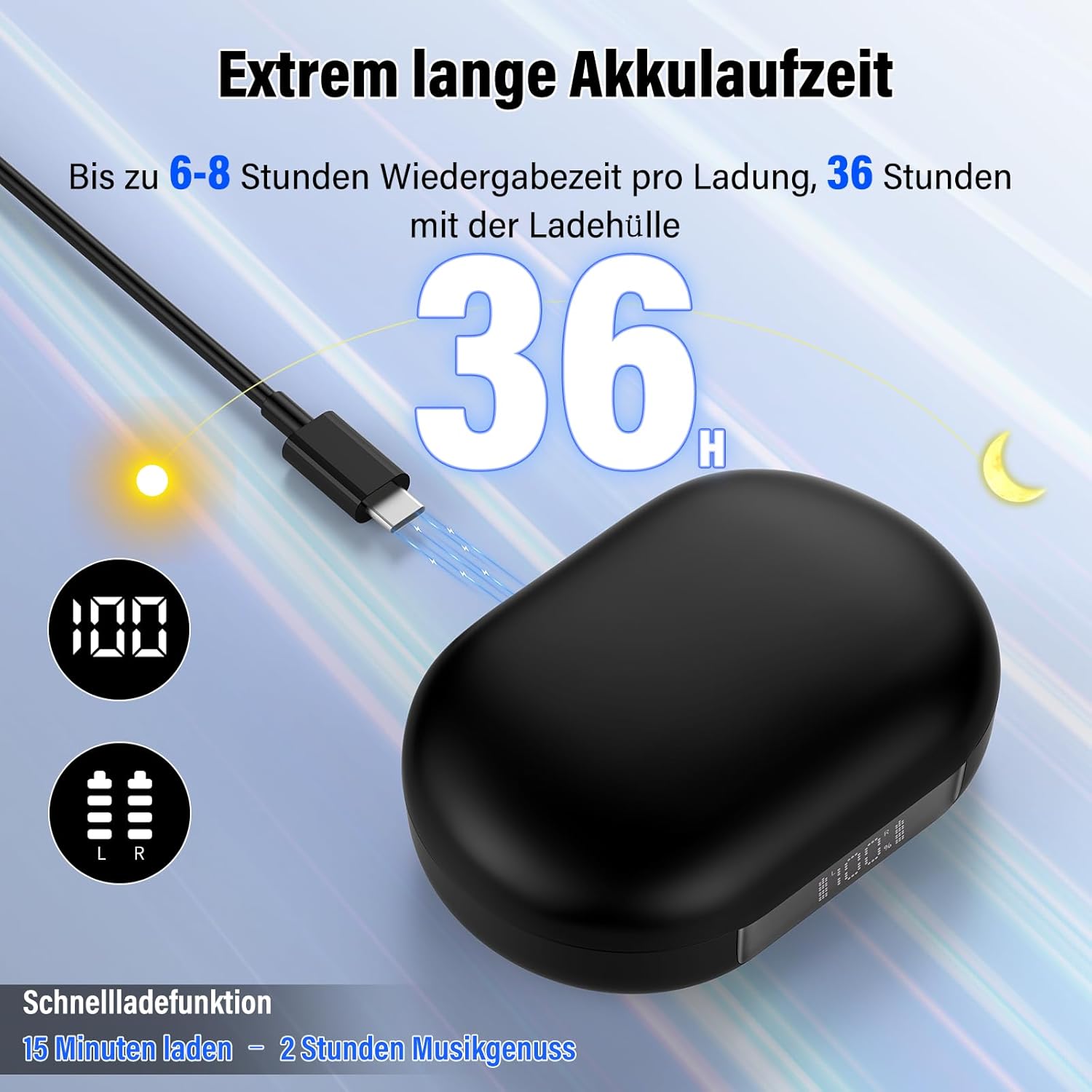 Thumbnail 3 de Open Ear Kopfhörer G219 – Bluetooth 5.4, 14,2 mm Treiber, IPX7, Open-Ear Design