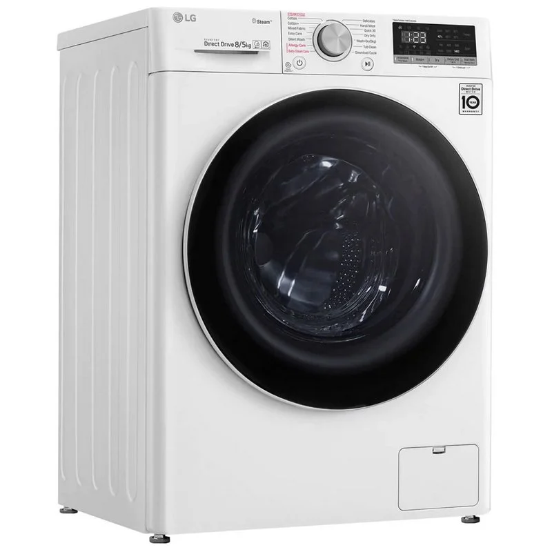 Detalle 2 de LG F2DV5S85S2W Lavasecadora carga frontal 8 kg/5 kg en blanco