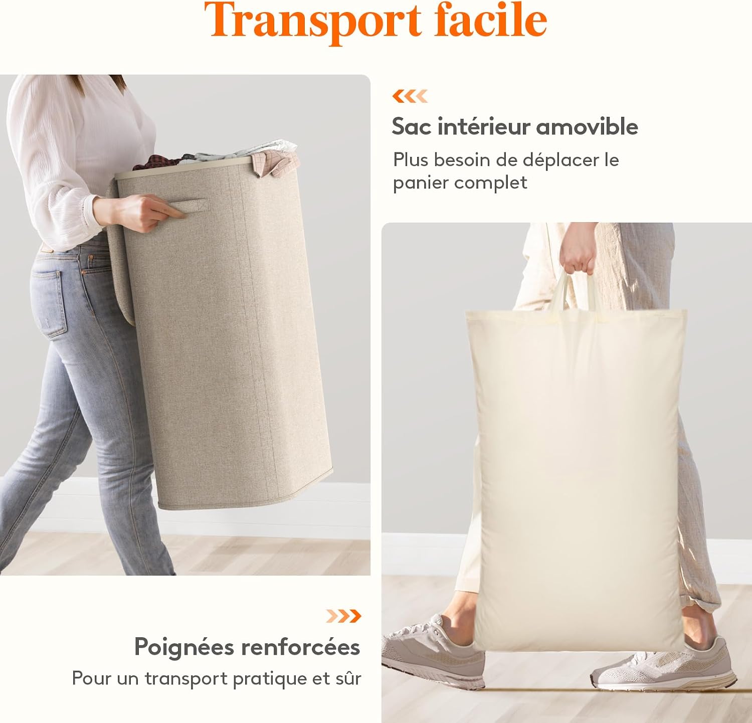 Thumbnail 6 de Lifewit Panier à linge 105L