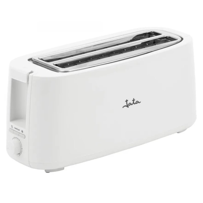 Detalle de Tostadora Jata 1400W con 7 niveles y 2 ranuras – Blanco