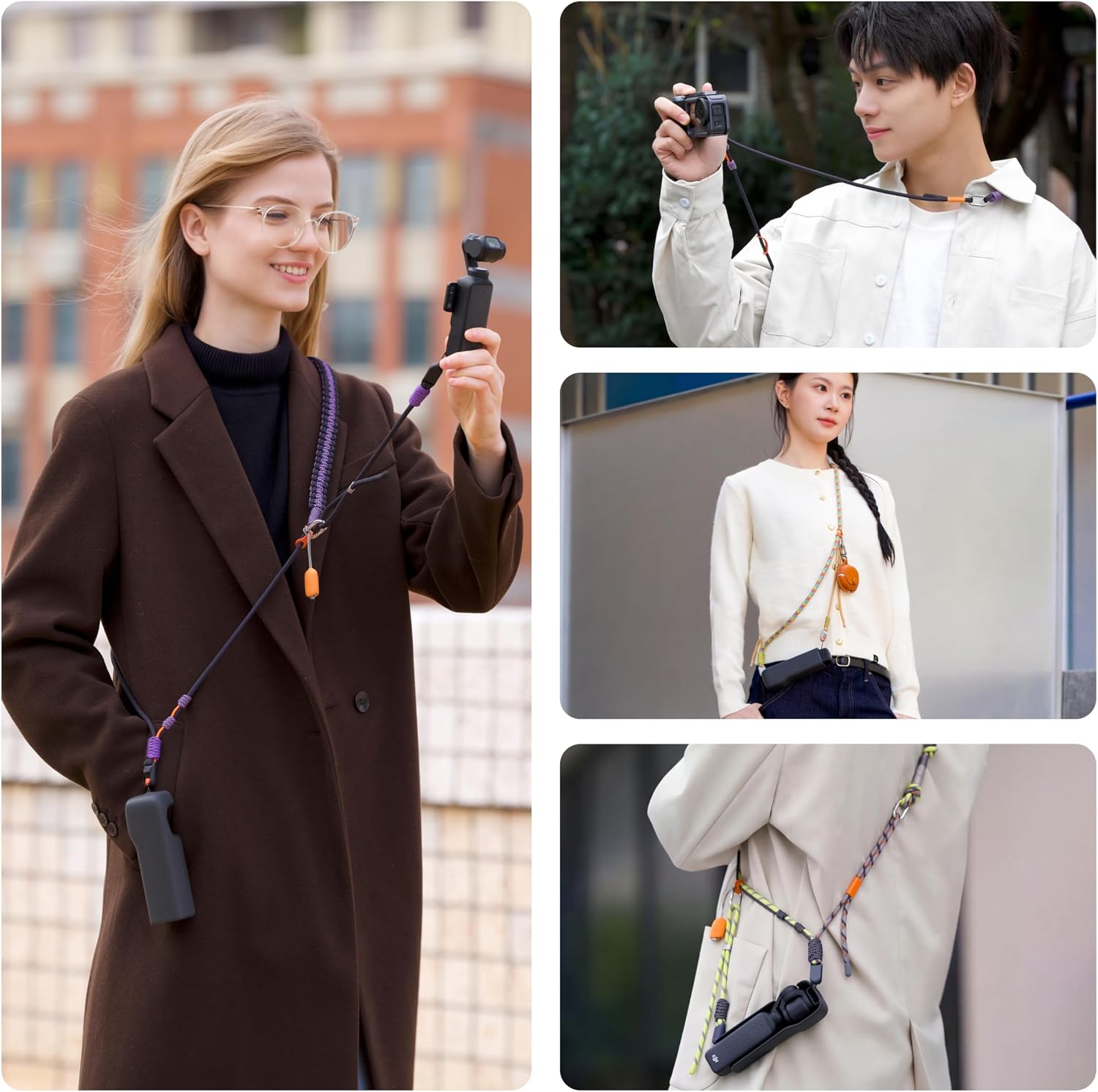 Thumbnail 6 de PGYTECH Camera Strap for DJI Osmo Pocket 3 — 2-in-1 Adjustable Neck & Wrist Strap with Mini Quick Release System